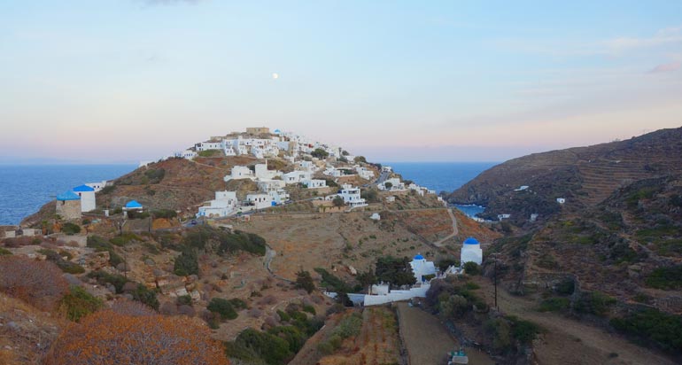 The village of Kastro in Sifnos