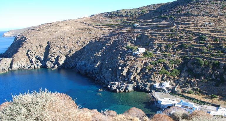 Seralia beach at Kastro of Sifnos